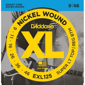 Set Cuerdas Guitarra Eléctrica 0.09 D'Addario EXL125